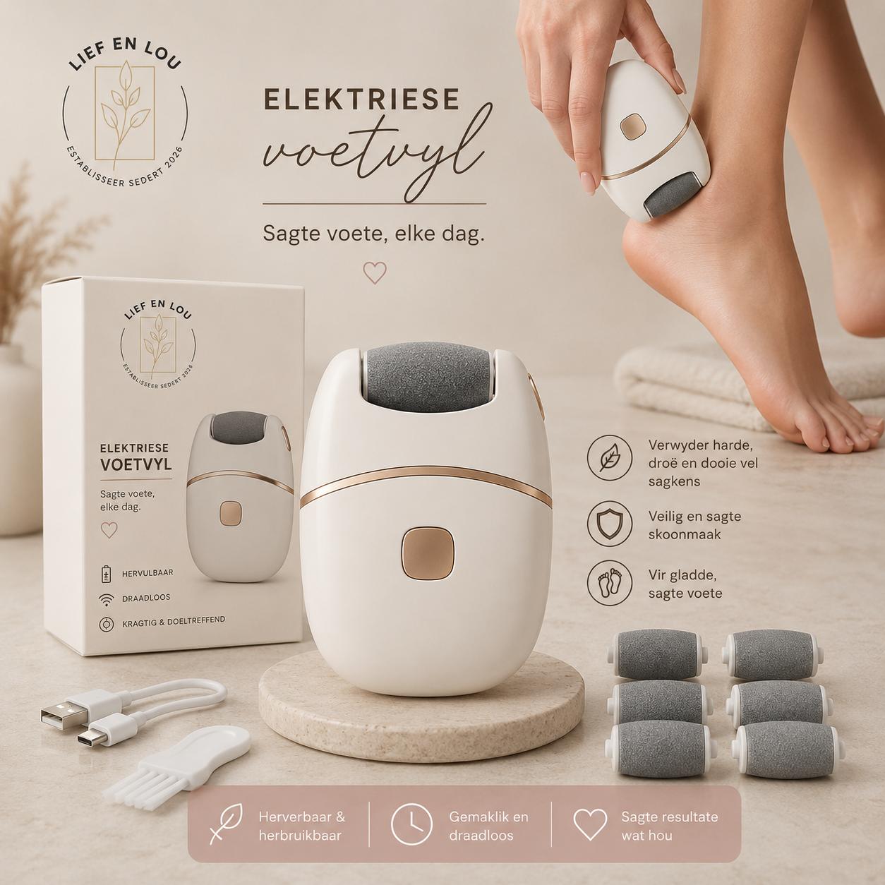 Lief en Lou Elektriese Voetvyl